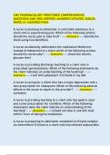 CMS PHARMACOLOGY PROCTORED COMPREHENSIVE  QUESTIONS AND 100&percnt; VERIFIED ANSWERS UPDATED 2025&sol;26  RATED A&plus; ASSURED PASS