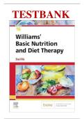 TEST BANK FOR WILLIAMS BASIC NUTRITION AND DIET THERAPY 16TH EDITION BY NIX