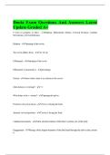 Doula Exam Questions And Answers Latest Update Graded A&plus;
