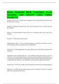 Doula Madriella Birth Vocabulary Exam Questions And Answers Latest Update Graded A&plus;