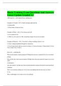 Doula Training Exam Questions And Answers Latest Update Graded A&plus;