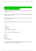 Doula Week 3 Exam Questions And Answers Latest Update Graded A&plus;