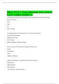 Doula Week 3 Exam Questions And Answers Latest Update Graded A&plus;