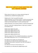 WGU D184 COMPLETE EXAM QUESTIONS AND 100&percnt;VERIFIED ANSWERS