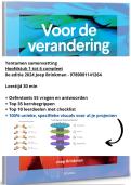 Samenvatting Voor de Verandering Joep Brinkman 8e editie 2024 COMPLEET - &plus; oefentoets Q&A &plus; de leerdoelen &plus; veel nieuwe en unieke visuals - Nieuw 2025