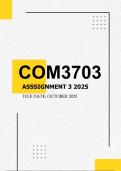 COM3703 Portfolio 2025 - Due October 2025
