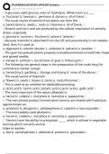 PHARMACOGNOSY &lpar;PACOP Green&rpar; Exam Questions and Answers 100&percnt; Pass &vert; Verified and Updated 