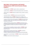 WCU NURS 110 Final Questions with Detailed  Verified Answers &lpar;100&percnt; Correct Answers&rpar; &sol;Already  Graded A&plus; 