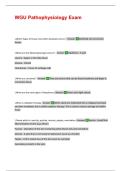 WGU Pathophysiology Exam Questions And Verified Answers || 100%Pass