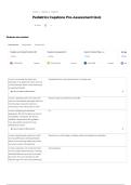Pediatrics Capstone Pre-Assessment Quiz EXAM QUESTIONS AND VERIFIED CORRECT ANSWERS 