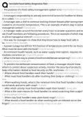 ServSafe Food Safety Diagnostic Test Exam Questions and Answers 100&percnt; Pass &vert; Verified and Updated 