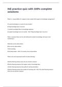 Hdi practice quiz with 100&percnt; complete solutions