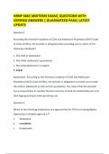 NRNP 6665 MIDTERM EXAM&vert; QUESTIONS WITH VERIFIED ANSWERS &vert; GUARANTEED PASS&vert; LATEST UPDATE