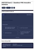 NUR 152 Exam 2 - Questions With Innovative Solutions