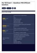 Nur 152 Exam 1 - Questions With Efficient Solutions