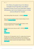 UGA History Exemption Exam&sol; UGA History  Exemption Exam Preparation &sol;UGA History  Exemption Practice Exam Newest 2025&sol;2026 Complete  400 Questions And Correct Detailed Answers &lpar;Verified  Answers&rpar; &vert;Brand New Version&excl;&excl;