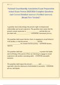 National Guardianship Association Exam Preparation  Actual Exam Newest 2025&sol;2026 Complete Questions  And Correct Detailed Answers &lpar;Verified Answers&rpar;  &vert;Brand New Version&excl;&excl; 