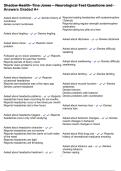 Shadow Health- Tina Jones &ndash; Neurological Test Questions and Answers Graded A&plus;