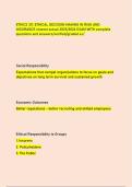 ETHICS 311&colon; ETHICAL DECISION MAKING IN RISK AND  INSURANCE newest actual 2025&sol;2026 EXAM WITH complete  questions and answers&sol;verified&sol;graded a&plus;&sol;