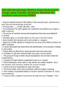 BIO-205 Microbiology Midterm Exam Study Guide- &lpar;Fungi&comma; Gene Transfer&comma; Mutations&comma; Bacterial ID&rpar; questions and answers NEW&excl;&excl;&excl;&period;pdf