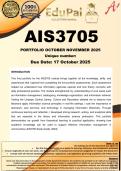 AIS3705 Assignment 6 FINAL PORTFOLIO &lpar;COMPLETE ANSWERS&rpar; Semester 2 2025 - DUE October 2025