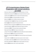 ATI Comprehensive Retake Exam  Preparation with correct solutions  provided