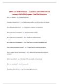 CBNS 121 Midterm Exam &vert; Questions with 100&percnt; Correct Answers 2025&sol;2026 Update &vert; Verified Solutions