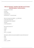 CBNS 121 Final Exam &vert; Questions with 100&percnt; Correct Answers 2025&sol;2026 Update &vert; Verified Solutions