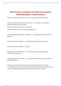 CBNS 121 Exam &vert; Questions with 100&percnt; Correct Answers 2025&sol;2026 Update &vert; Verified Solutions