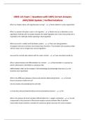 CBNS 121 Exam &vert; Questions with 100&percnt; Correct Answers 2025&sol;2026 Update &vert; Verified Solutions