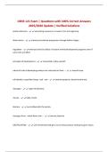 CBNS 121 Exam &vert; Questions with 100&percnt; Correct Answers 2025&sol;2026 Update &vert; Verified Solutions