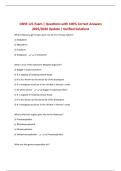 BUNDLE FOR CBNS 121  EXAM  &vert; Questions with CORRECT Answers 2025&sol;2026 UPDATE &vert; Verified Solutions