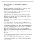 EECS 280 FINAL T&sol;F PRACTICE QUESTIONS & ANSWERS