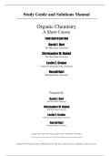 Study Guide with Solution Manual For Organic Chemistry a Short Course 13th Edition by David J&period; Hart&comma; Christopher M&period; Hadad Leslie E&period; Craine&comma; Harold Ha Chapter 1-18