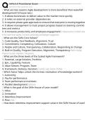 SAFe 5&period;0 Practitioner Exam Exam Questions and Answers 100&percnt; Pass &vert; Verified and Updated 