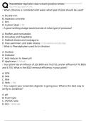 WasteWater Operator class C exam practice review Exam Questions and Answers 100&percnt; Pass &vert; Verified and Updated 
