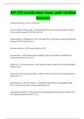API 570 Certification Exam with Verified Answers