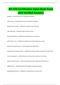 API 570 Certification Open Book Exam with Verified Answers