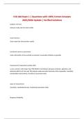 CSD 444 Exam 1 &vert; Questions with 100&percnt; Correct Answers 2025&sol;2026 Update &vert; Verified Solutions