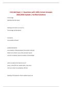 CSD 444 Exam 1 &vert; Questions with 100&percnt; Correct Answers 2025&sol;2026 Update &vert; Verified Solutions