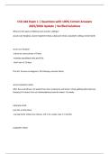 CSD 444 Exam 1 &vert; Questions with 100&percnt; Correct Answers 2025&sol;2026 Update &vert; Verified Solutions