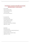 CSD 444 Exam 2 &vert; Questions with 100&percnt; Correct Answers 2025&sol;2026 Update &vert; Verified Solutions