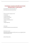 CSD 444 Exam 2 &vert; Questions with 100&percnt; Correct Answers 2025&sol;2026 Update &vert; Verified Solutions