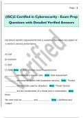 &lpar;ISC&rpar;2 Certified in Cybersecurity - Exam Prep  Questions with Detailed Verified Answers