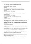 PSYCH 1001 QUESTIONS & ANSWERS