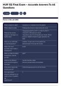 NUR 152 Final Exam &ndash; Accurate Answers To All Questions
