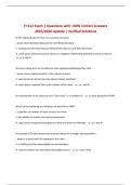 BUNDLE FOR FI 412 EXAM  &vert; Questions with CORRECT Answers 2025&sol;2026 UPDATE &vert; Verified Solutions