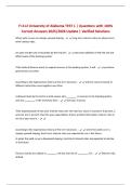 BUNDLE FOR FI 412 EXAM  &vert; Questions with CORRECT Answers 2025&sol;2026 UPDATE &vert; Verified Solutions