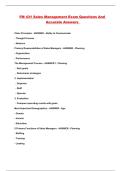 FM 431 Sales Management Exam Questions And Accurate Answers 