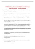 HRMT 201 Exam &vert; Questions with 100&percnt; Correct Answers 2025&sol;2026 Update &vert; Verified Solutions